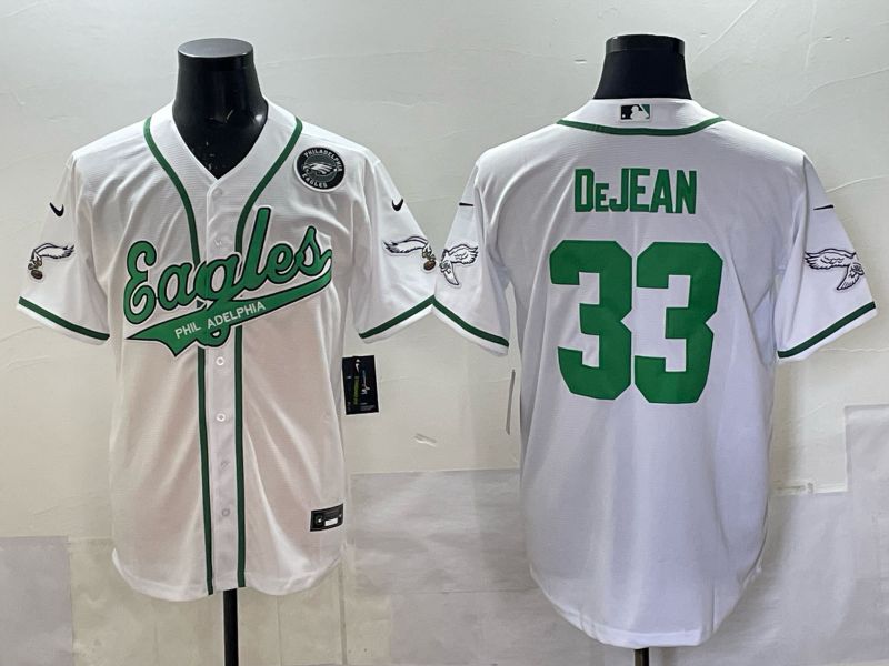 Men 2025 Philadelphia Eagles #33 Dejean white 2th generation Joint Name Nike Limited NFL Jersey style 0011->philadelphia eagles->NFL Jersey
